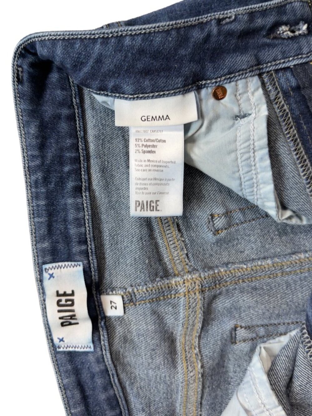 PAIGE Gemma High Rise Cigarette Jeans Womens Size 27 Sketchbook WA048 - Picture 9 of 15